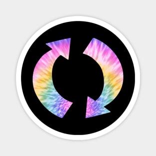 Rotation Arrows Tie Dye Magnet